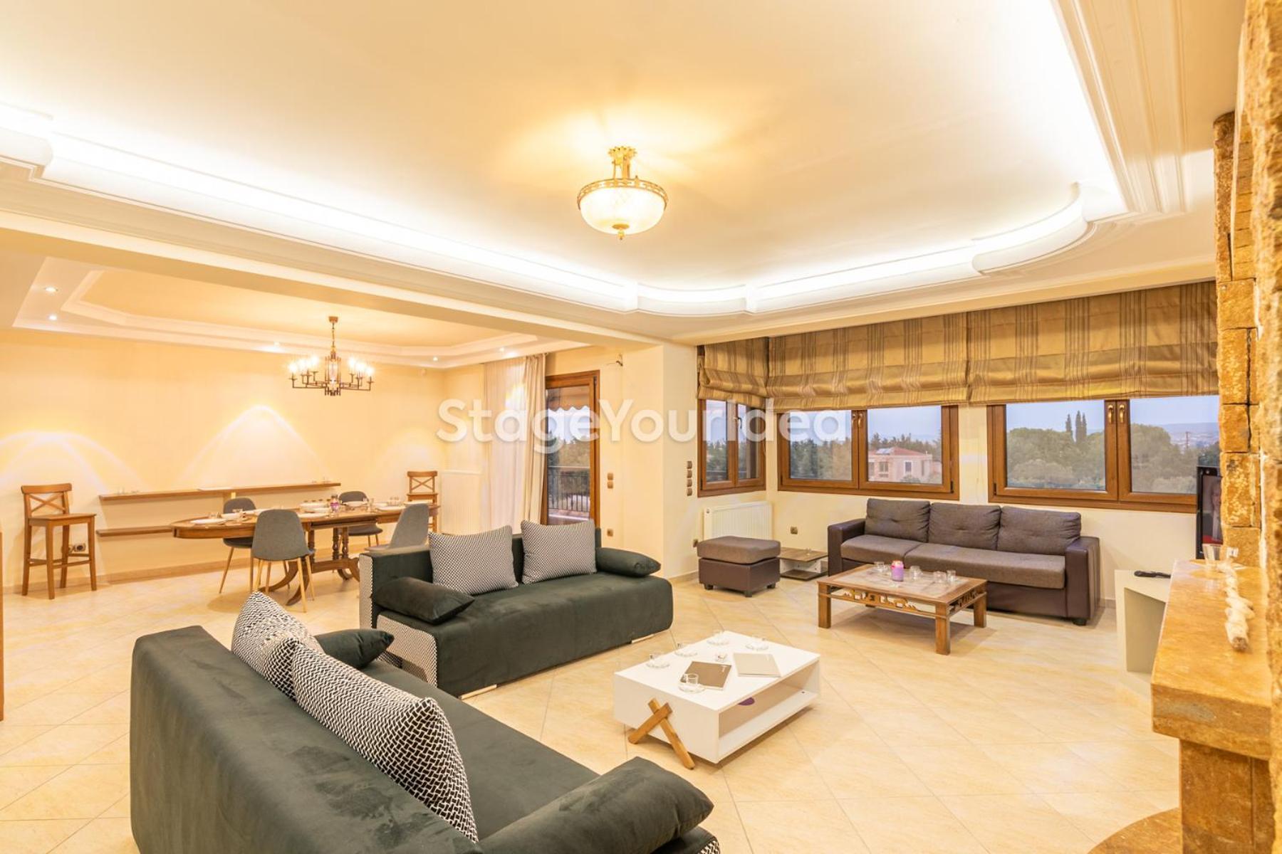 Luxury Appartment, Only 7 Minutes From Thessaloniki Airport And 15 Minutes From Center ,for 8-23 People Also For Gatherings And Parties Apartment Neon Rysion